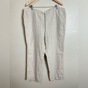 Island importer  Size 32 Cream Linen Pants
